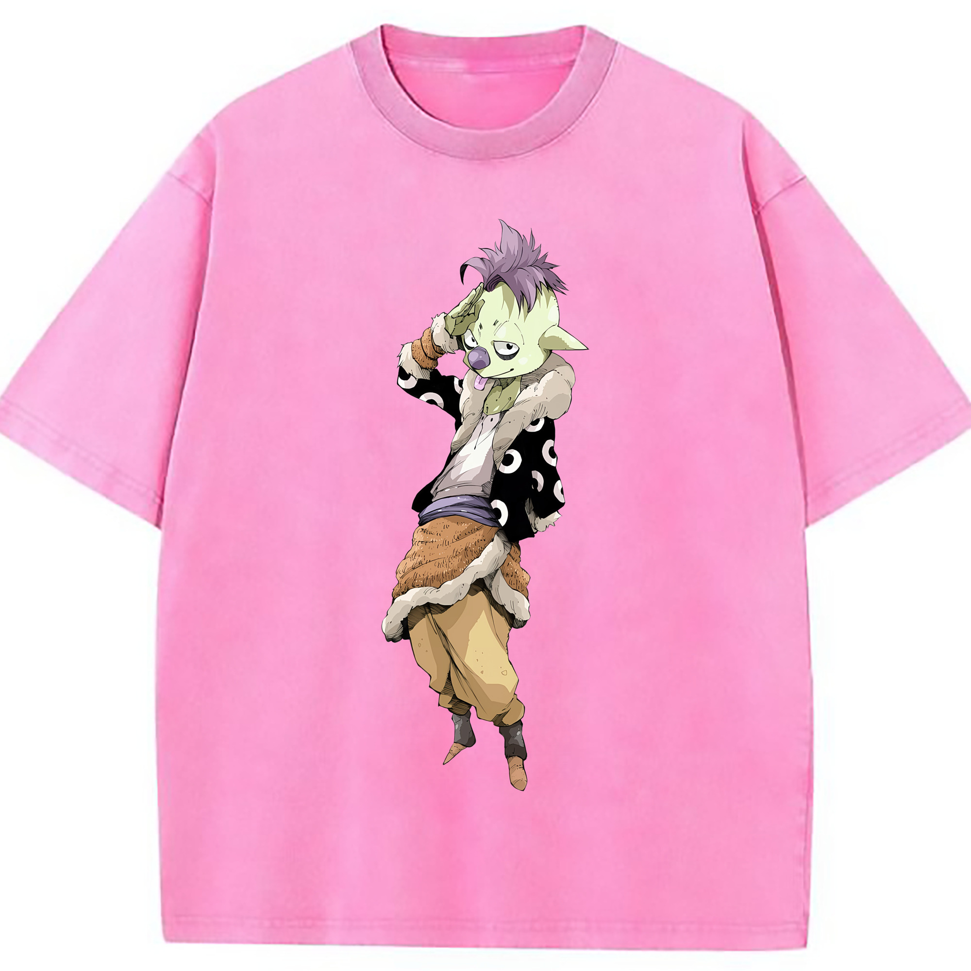 （画像用） 転スラ Regarding Reincarnated to Slime 綿100% ヴィンテージ風 半袖Tシャツ（フロントプリント）